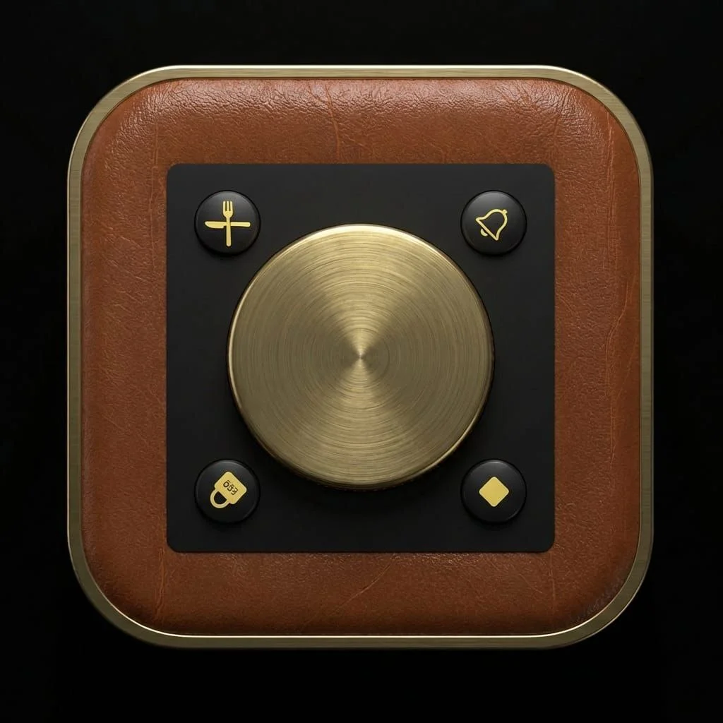 OBEDIO SmartButton top view showing four customizable auxiliary buttons